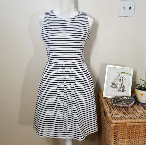 J. Crew Dresses & Skirts - J. CREW • black & white striped dress